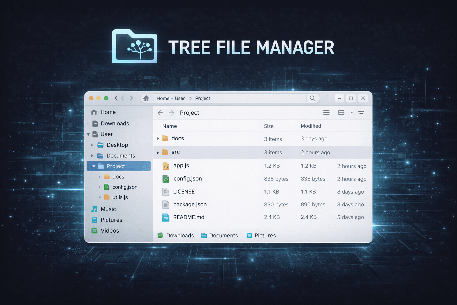 Tree File Manager screenshot